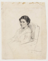 KT 2341
<br/>
Portret van de schrijfster Annie Salomons
<br/>
<em>Woutersen van Doesburgh, Elsa Louisa Hannelina (1875-1957)</em>